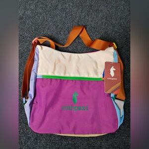 cotopaxi Purple, Cream & Orange Crossbody Bag with Green Logo